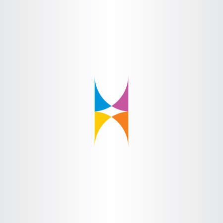 h letter logotype illustration vector iconのイラスト素材