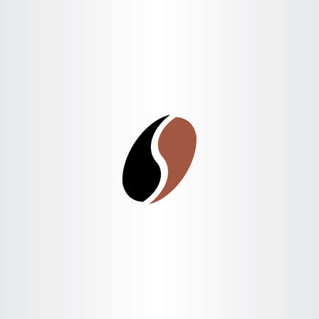 letter s coffee bean logoのイラスト素材