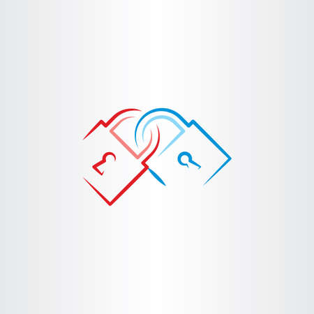 lock vector illustration iconのイラスト素材
