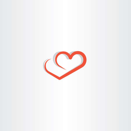 heart line logo icon loveのイラスト素材