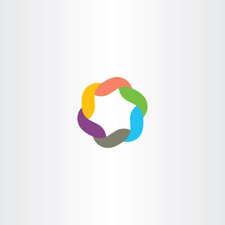 logo symbol colorful iconのイラスト素材