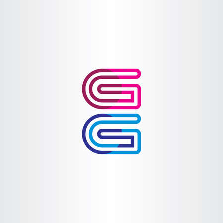 g geometric logo vector icon element brandのイラスト素材