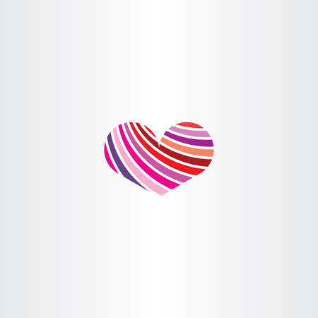 heart logo vector design elementのイラスト素材