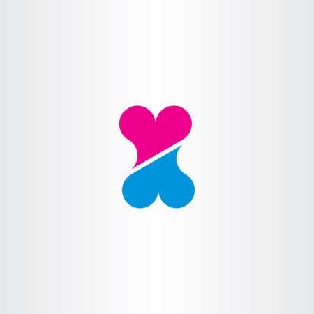 heart abstract valentine iconのイラスト素材