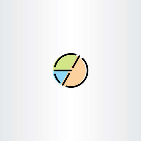 pie chart icon symbol element designのイラスト素材