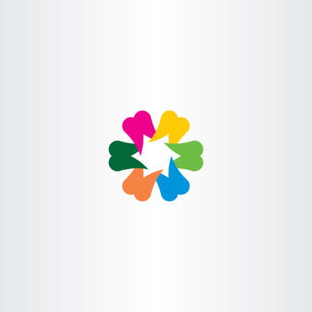 teeth vector logo colorful icon designのイラスト素材