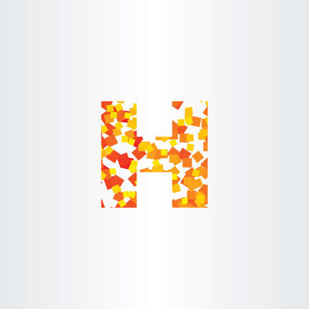 letter h design element vector symbol iconのイラスト素材