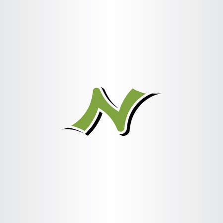 letter n logotype symbol element sign textのイラスト素材