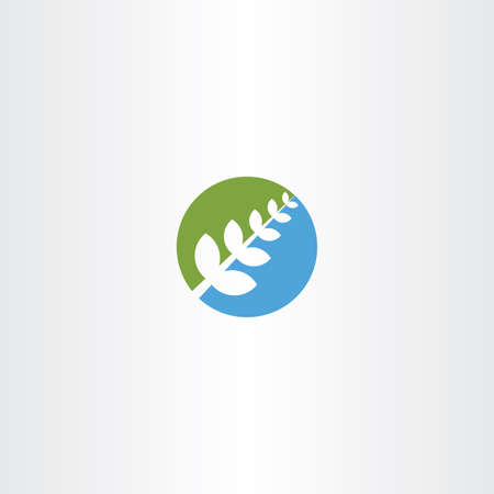 bio plant green blue icon herb natural healthのイラスト素材