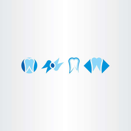 tooth vector set icon logo collectionのイラスト素材