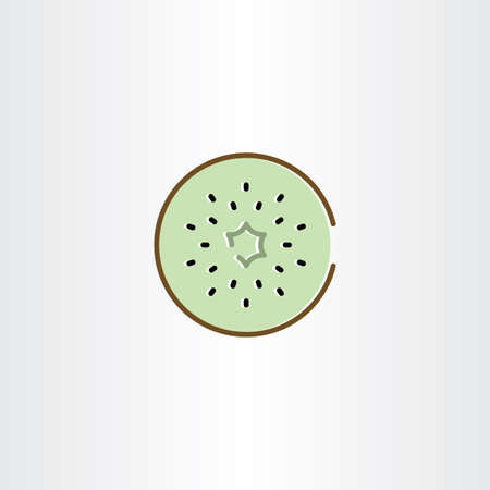 kiwi icon vector symbolのイラスト素材