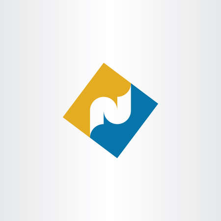 n logo letter sign element vector iconのイラスト素材