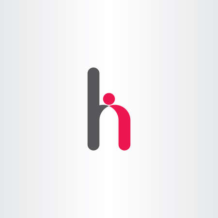 H letter man icon logo vector symbolのイラスト素材