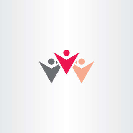 Winner people logo symbolのイラスト素材