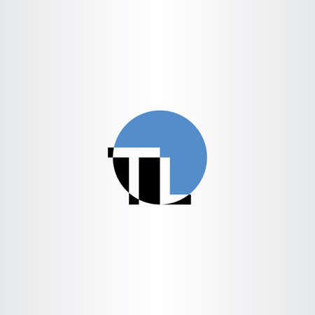 Letter logo t and l TL logotype vectorのイラスト素材