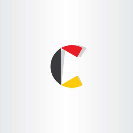 C logo letter icon element sign designのイラスト素材