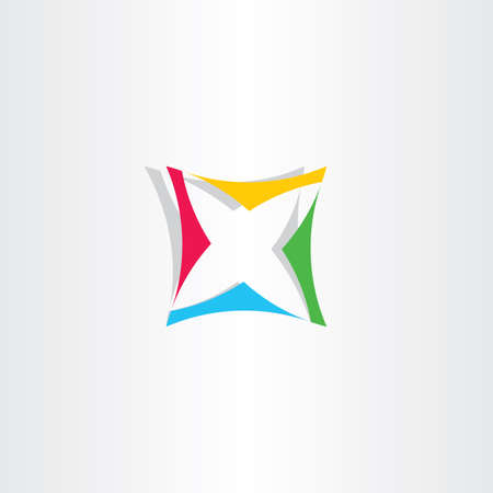 Vector icon letter X logotypeのイラスト素材