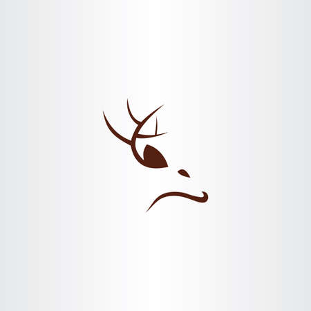 Deer logo icon vector sign symbol illustrationのイラスト素材