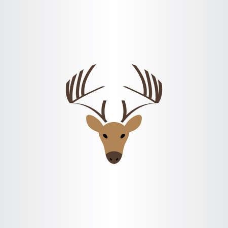 Deer logo vector symbol icon designのイラスト素材