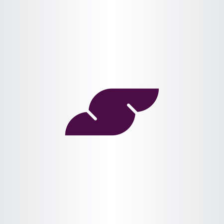 Dark purple s logo icon vector symbolのイラスト素材