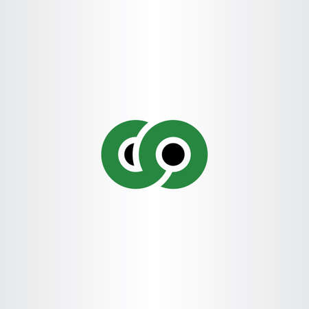 Letter C, O logo CO icon vector symbolのイラスト素材