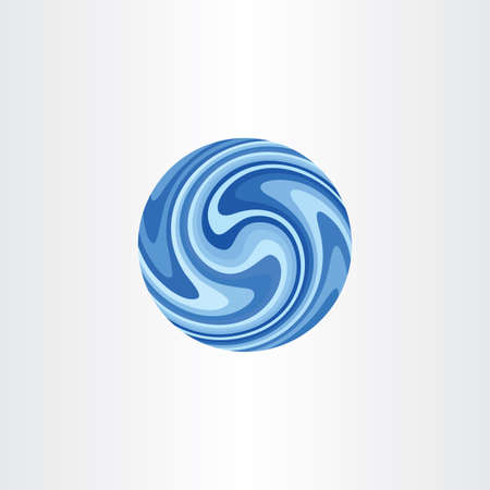 Water current globe planetのイラスト素材