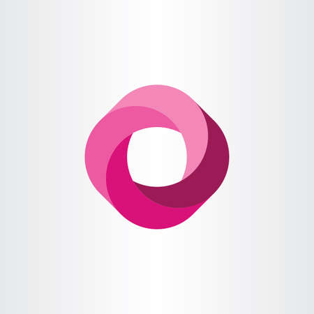 Looped logo magenta business iconのイラスト素材