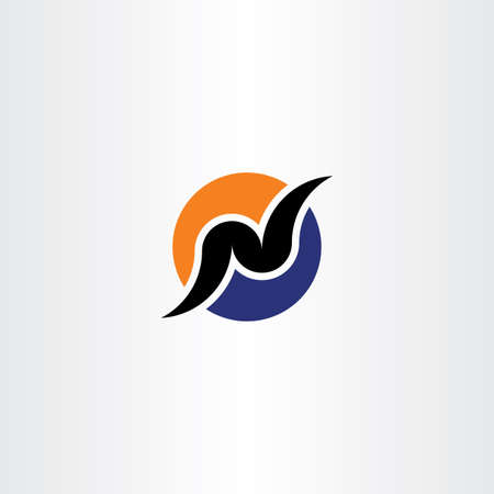 Vector logo design letter N symbolのイラスト素材