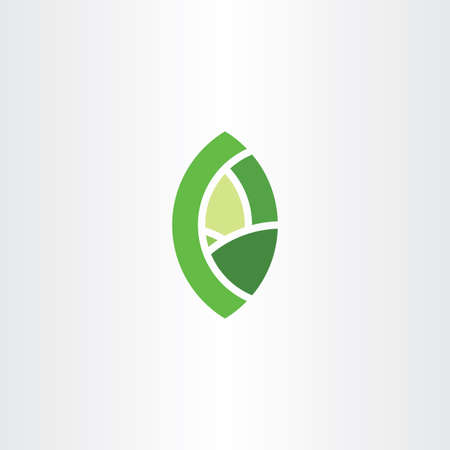 Green bio leaf eco symbol icon logo elementのイラスト素材