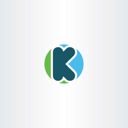 Circle K logotype icon symbol element letter designのイラスト素材