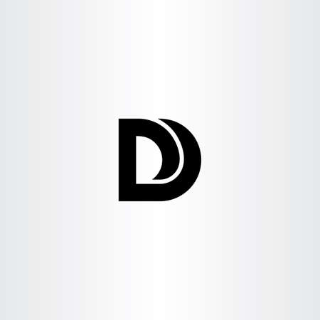 D logo black icon sign symbol element designのイラスト素材