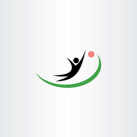 Goalkeeper symbol logo vector iconのイラスト素材