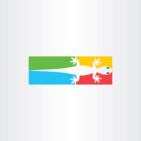Lizard vector logo icon symbol designのイラスト素材