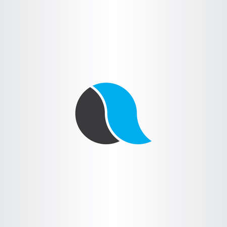A logo icon letter black cyan symbolのイラスト素材