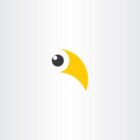 Bird beak and eye logo vectorのイラスト素材