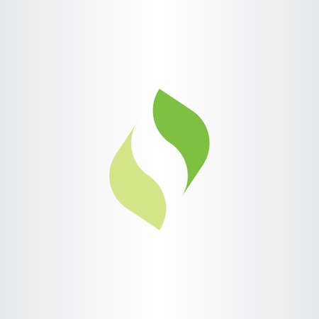 Leaf logo green ecology icon symbol vectorのイラスト素材