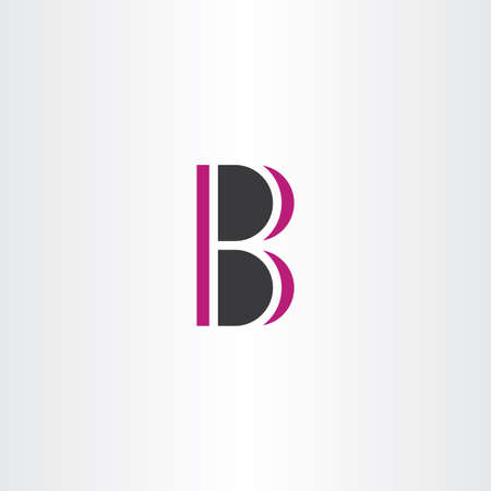 B logo sign element symbol vectorのイラスト素材