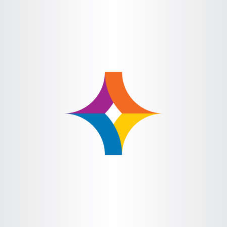 Geometric business logo abstract vector sign symbolのイラスト素材