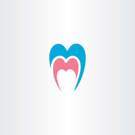 Dentist tooth logo symbol elementのイラスト素材