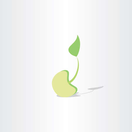 Seed growth icon vector design elementのイラスト素材