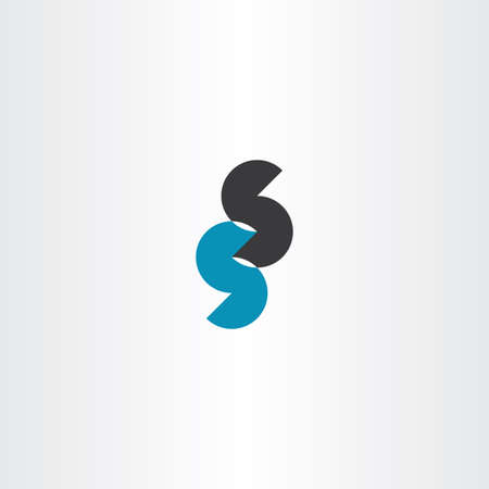 Double S letter logo sign icon elementのイラスト素材