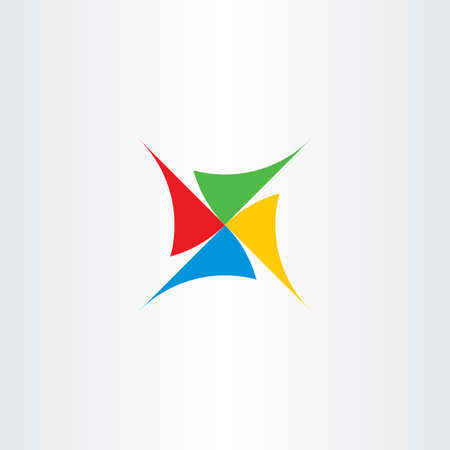 Fan turbine logo icon symbol designのイラスト素材