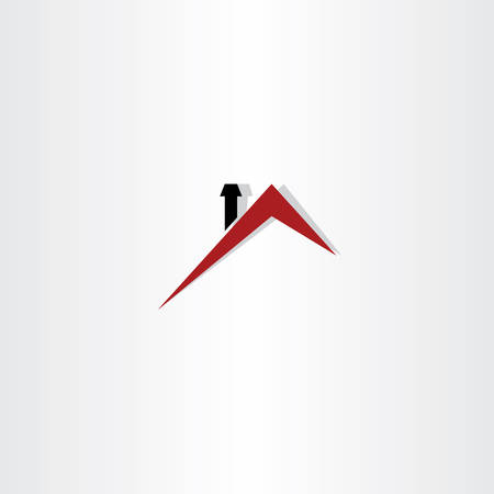 Roof house logo symbol designのイラスト素材