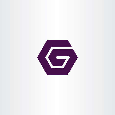 g vector sign hexagon vector symbolのイラスト素材