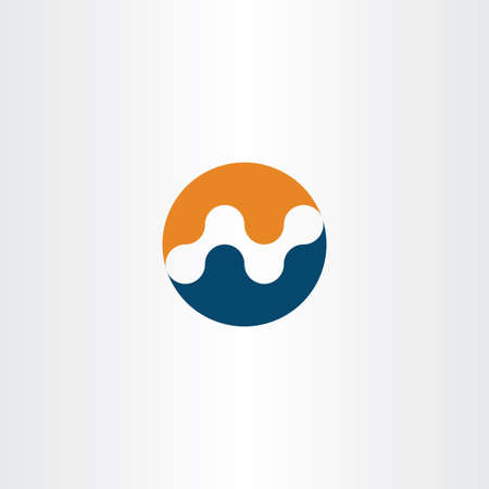 blue orange icon element symbolのイラスト素材