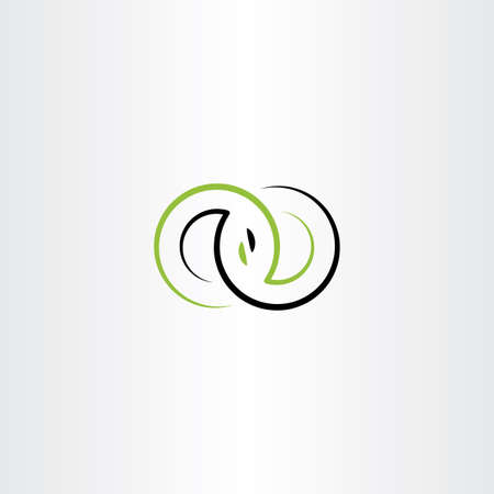 double letter o icon symbol vectorのイラスト素材