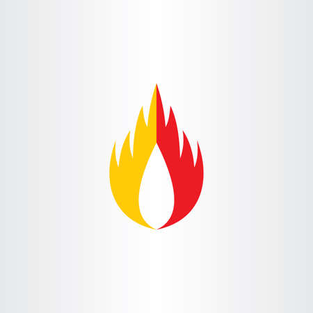 burn fire hot flame symbol vector iconのイラスト素材