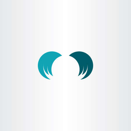 wings symbol element designのイラスト素材