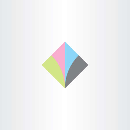 square geometric icon business abstractのイラスト素材