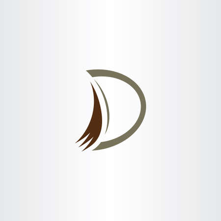 excavator bucket vector digger letter dのイラスト素材